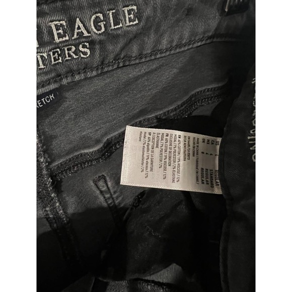 American Eagle Outfitter Super Super Stretch Super Hi Rise Jegging Black Size 4 - Picture 5 of 7